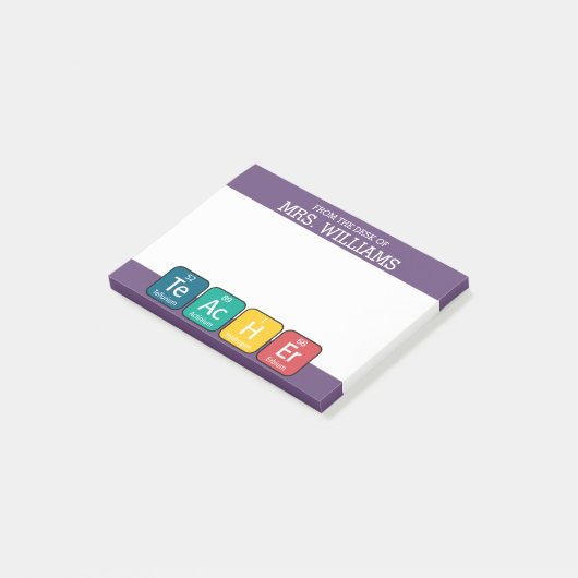 Regelmäßige Schreibweise von Tabellenelementen Post-it Klebezettel (angewinkelt)