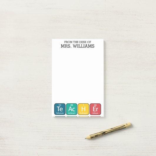 Regelmäßige Schreibweise von Tabellenelementen Post-it Klebezettel (Auf Schreibtisch)