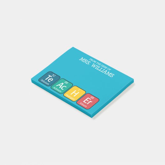 Regelmäßige Schreibweise von Tabellenelementen Post-it Klebezettel (angewinkelt)