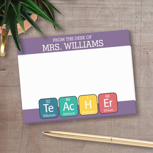 Regelmäßige Schreibweise von Tabellenelementen Post-it Klebezettel