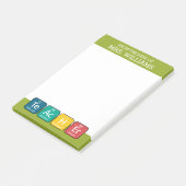 Regelmäßige Schreibweise von Tabellenelementen Post-it Klebezettel (angewinkelt)