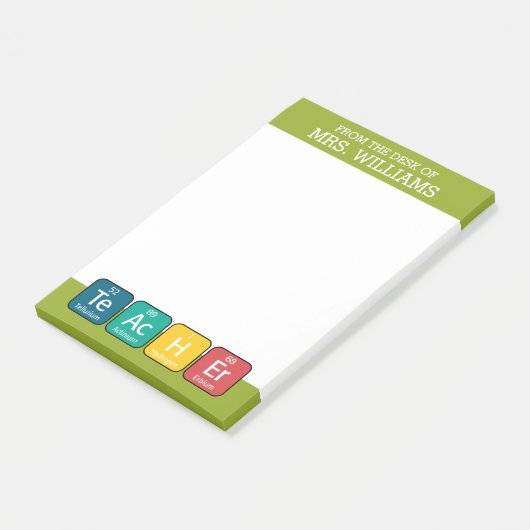 Regelmäßige Schreibweise von Tabellenelementen Post-it Klebezettel (angewinkelt)