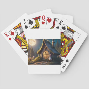 Regelmäßige Spielkarten mit kahlem Gnome-Design