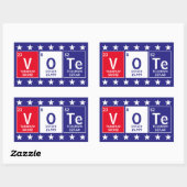 Regelmäßige Tabelle der Elementstimmungen Rechteckiger Aufkleber (Blatt)