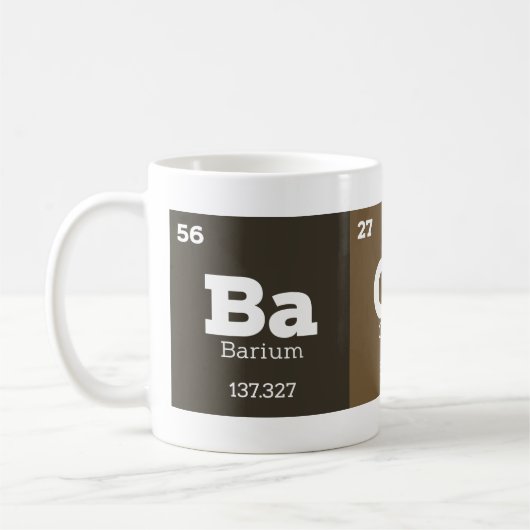 Regelmäßige Tabelle für Chemielehrer Geburtstagsga Kaffeetasse (Links)