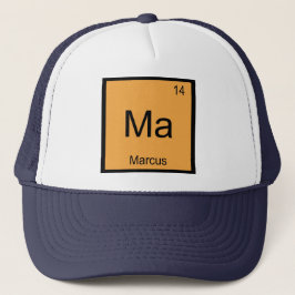 Regelmäßige Tabelle für Marcus Name Chemistry Elem Truckerkappe