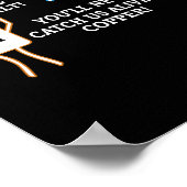 Regelmäßige Tafelpolizei mit Salz und Kupfer Poster (Ecke)