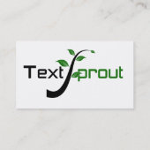 Regelmäßige Visitenkarte (Rückseite)