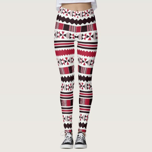 Regelmäßiger Farbstamm Leggings (Vorderseite)