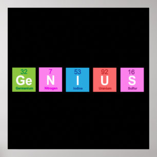 Regelmäßiger Spaß an der Tischchemie Poster