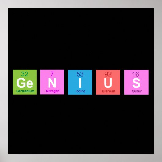 Regelmäßiger Spaß an der Tischchemie Poster (Vorne)