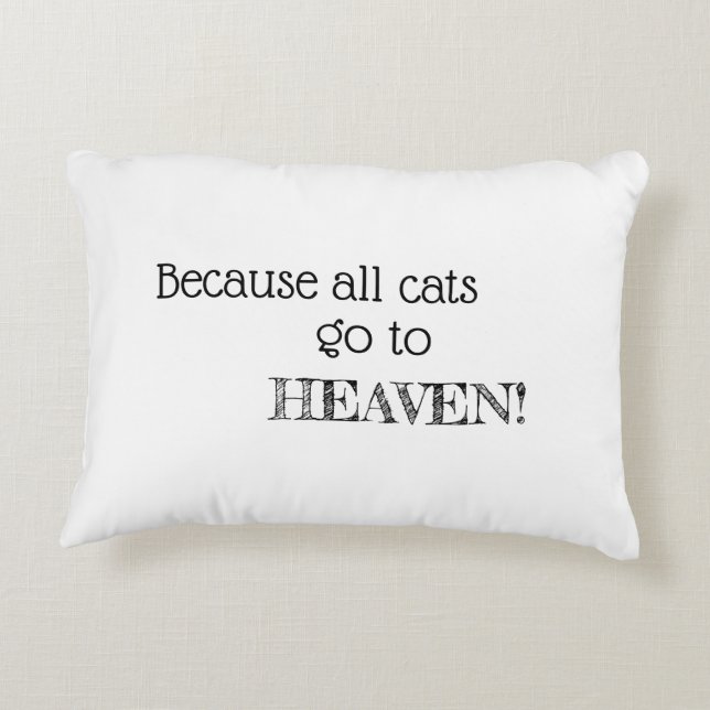 Regelmäßiges Kissen - Katzenwörter (Rückseite)