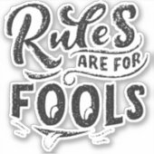 Regeln Aufkleber (Vorderseite)