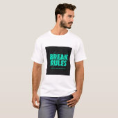 REGELN BRECHEN. TEXT GEDRUCKTES T-SHIRT (Vorne ganz)