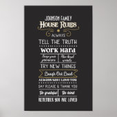 Regeln des Hauses für den Familiennamen White Gold Poster (Vorne)