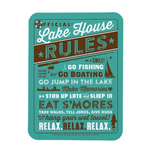 Regeln des Lake House Magnet (Vertikal)