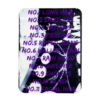 Regeln des Rock Stars Foto Magnet