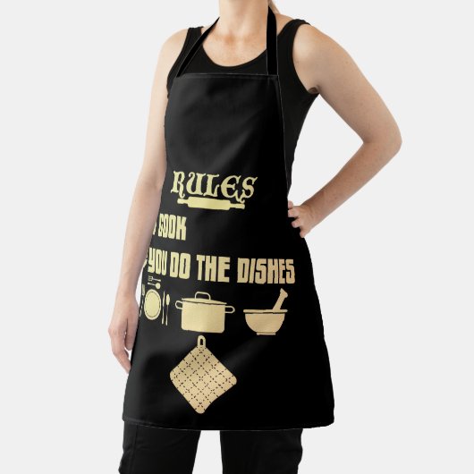 Regeln, die ich dir koche, machen die Geschirr Schürze (InSitu)