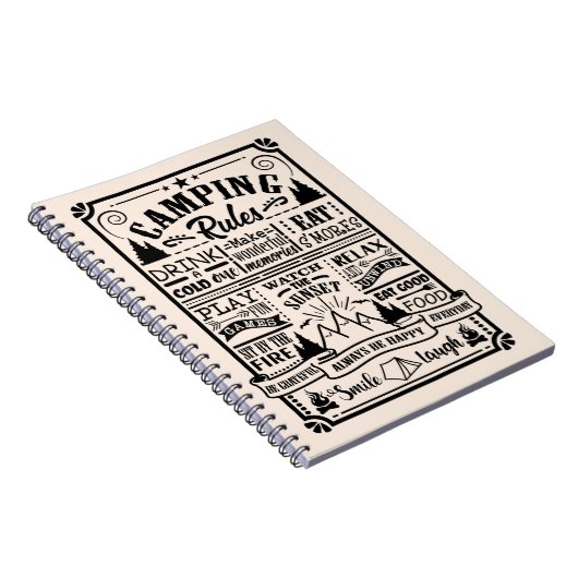 Regeln für das Abenteuer im Freien Notizblock (Rechte Seite)