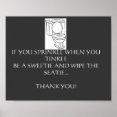 REGELN FÜR DAS BADEZIMMER POSTER (Vorne)