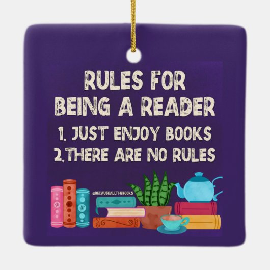 Regeln für das Lesen Keramikornament (Rückseite)