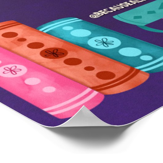 Regeln für das Lesen Poster (Ecke)