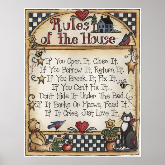 Regeln für das Plakat (Vorne)