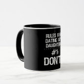 Regeln für Dating meine Tochter: #1 - Don´t! Tasse (Vorderseite Links)