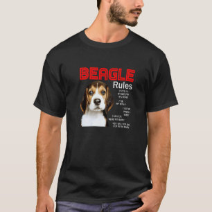 Regeln für den Besitzer eines Beagle Hund 1 T-Shirt