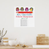 Regeln für den Unterricht / Belohnung / Management Poster (Küche)