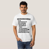 Regeln für den Verabred meines T - Shirt (Vorne ganz)