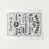 Regeln für die GRILLEN im Hinterhof Wandteppich (Vorderseite (Horizontal))