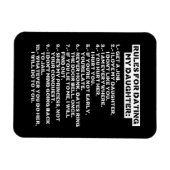 Regeln für die verabred meiner Tochter Magnet (Horizontal)