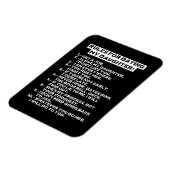 Regeln für die verabred meiner Tochter Magnet (Linke Seite)