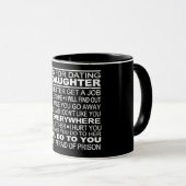 Regeln für die Verabred meiner Tochter Tasse (VorderseiteRechts)