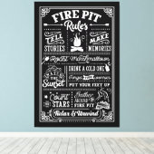 Regeln für Feuerlöschanlagen - beige Leinwanddruck (Insitu (Holzboden))