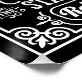 Regeln für Feuerlöschanlagen - beige Poster (Ecke)