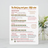 Regeln für große Druckkarten - Besondere Hände Einladung (Stehend Vorderseite)