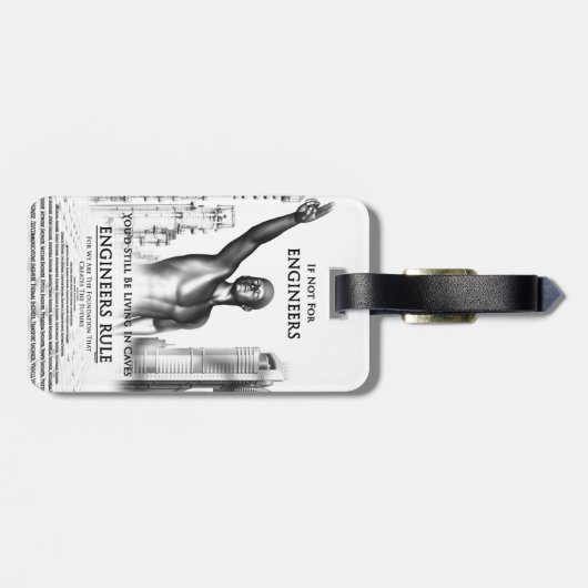 Regeln für Ingenieure Gepäckanhänger (Rückseite horizontal)