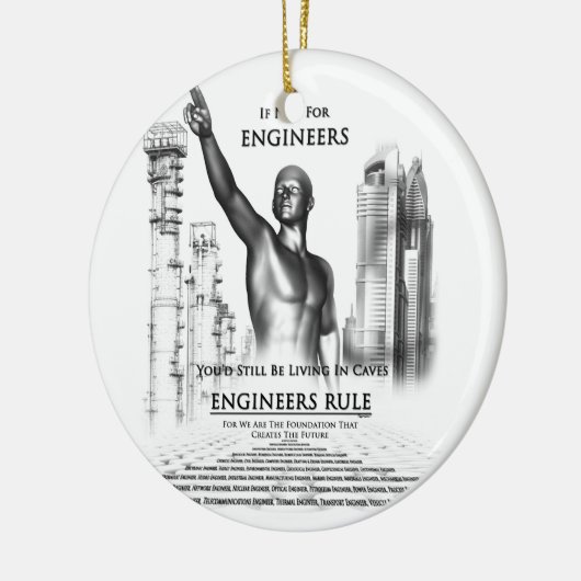 Regeln für Ingenieure Keramik Ornament (Links)