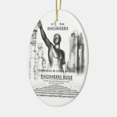 Regeln für Ingenieure Keramikornament (Links)