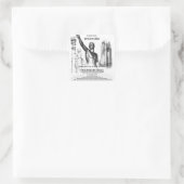 Regeln für Ingenieure Quadratischer Aufkleber (Tasche)