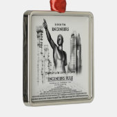 Regeln für Ingenieure Silbernes Ornament (Rechts)