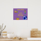 Regeln für Klassenräume Posters-Library Poster (Küche)