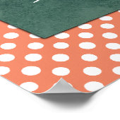 Regeln für rote und weiße Polka-Punkte im Klassenz Poster (Ecke)