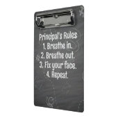 Regeln für Schulprinzipien Persönlich festlegen "I Mini Klemmbrett (Gewinkelt2)