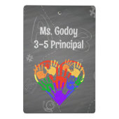 Regeln für Schulprinzipien Persönlich festlegen "I Mini Klemmbrett (Rückseite)