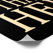 Regeln für Untergrundspeisen Poster (Ecke)