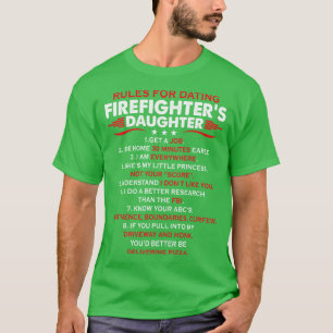 Regeln für Verabredet Feuerwehrleute Feuerwehr T-Shirt