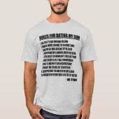 Regeln für verabredeten meinen Sohn T-Shirt (Vorderseite)